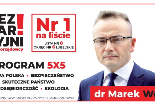 dr Marek Woch Bezpartyjny kandydat na Posła na Sejm RP 2019